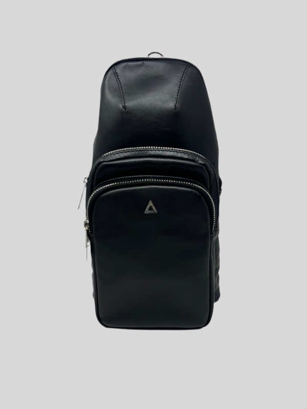 Sac bandoulière 3 en 1 Unisexe avec section pour carte RFID, Noir Gabriel