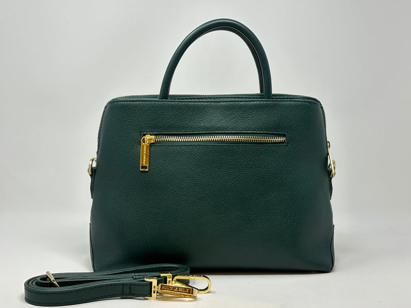 Sac à Main en Cuir Dark Green, Miranda