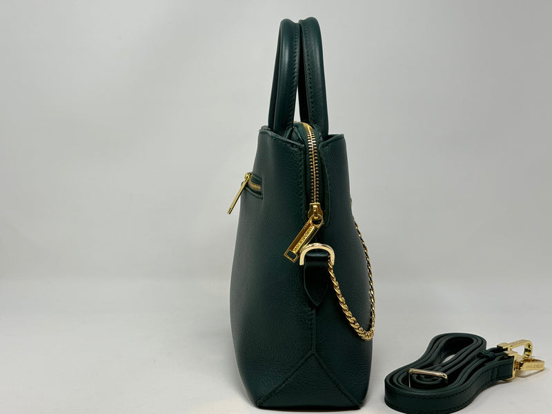 Sac à Main en Cuir Dark Green, Miranda