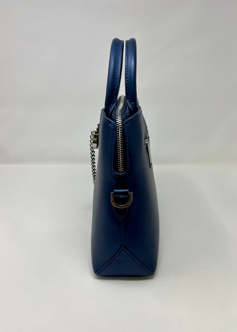 Sac à Main en Cuir Bleu marine, Miranda