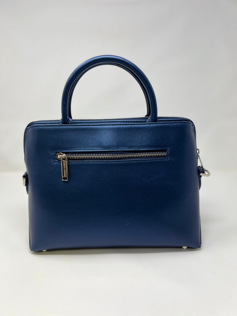 Sac à Main en Cuir Bleu marine, Miranda