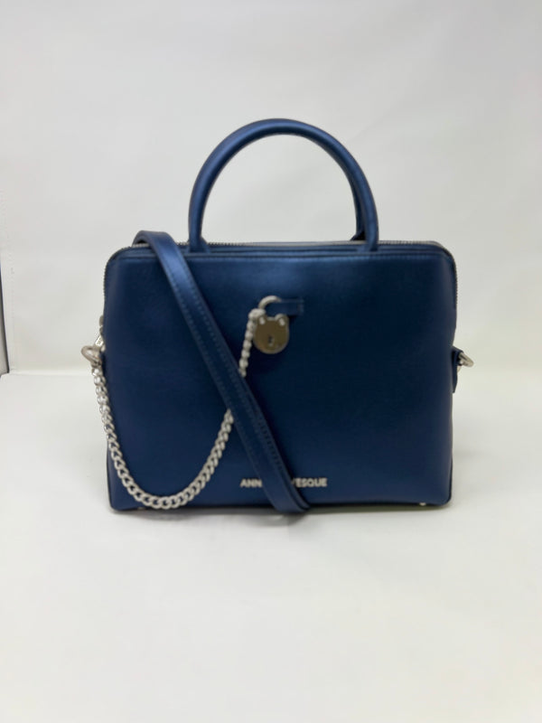 Sac à Main en Cuir Bleu marine, Miranda