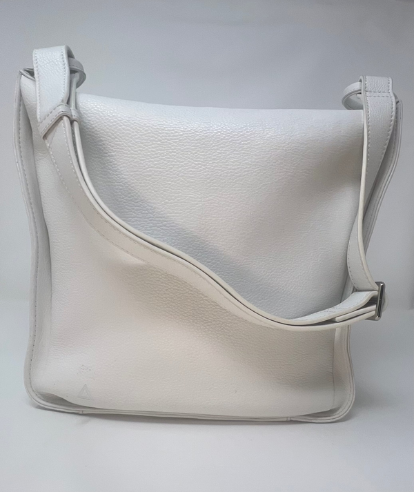 sac à main souple en bandoulière, blanc, Julie