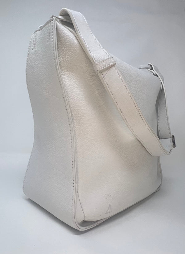 sac à main souple en bandoulière, blanc, Julie