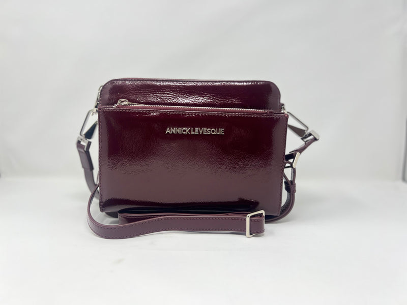 Petit Sac bandoulière en avec porte carte détachable en Cuir