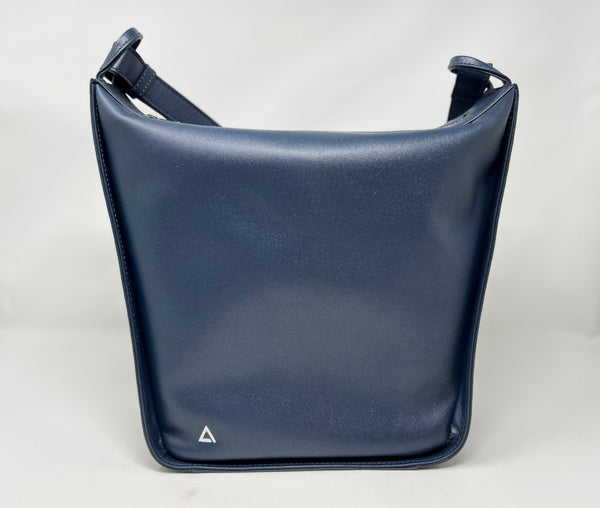 sac à main souple en bandoulière, bleu, Julie