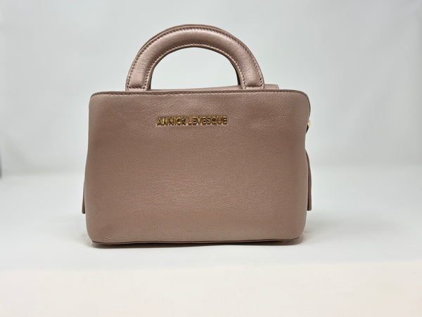 Sac à Main en Cuir Clarence, deux en un, Champagne vintage