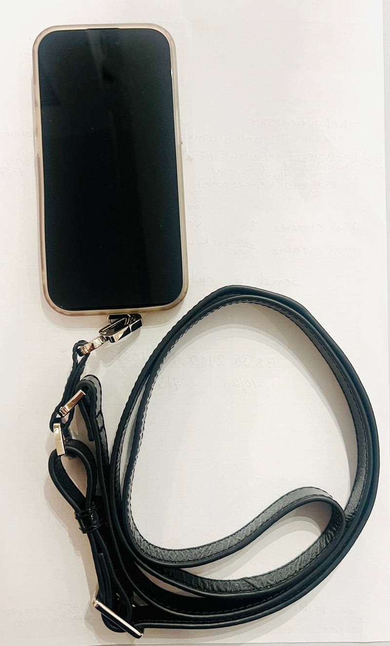 Bandouillère en cuir véritable pour téléphone/Genuine Leather strap for phone