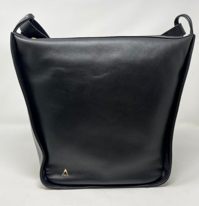 sac à main souple en bandoulière, Noir, Julie