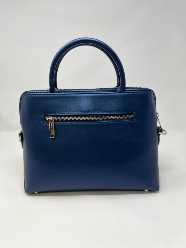 Sac à Main en Cuir Bleu marine, Miranda