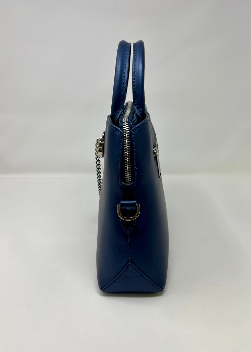 Sac à Main en Cuir Bleu marine, Miranda