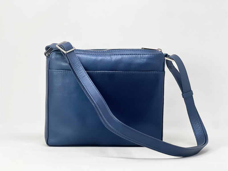 Sac à main de style sac à bandoulière "Crossbody", Sacoche Gisele petit Bleu