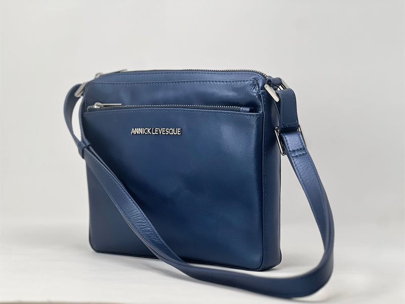 Sac à main de style sac à bandoulière "Crossbody", Sacoche Gisele petit Bleu