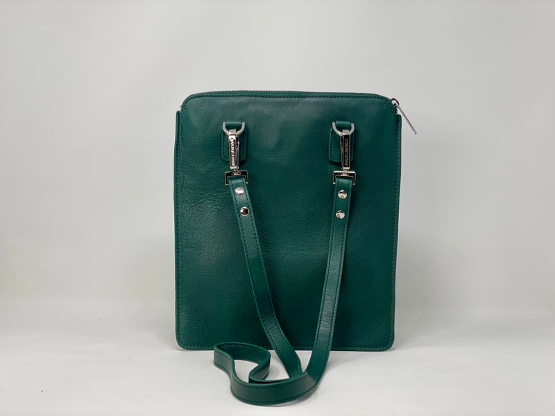 Petit Sac bandoulière en Cuir Dark-Green, Stella