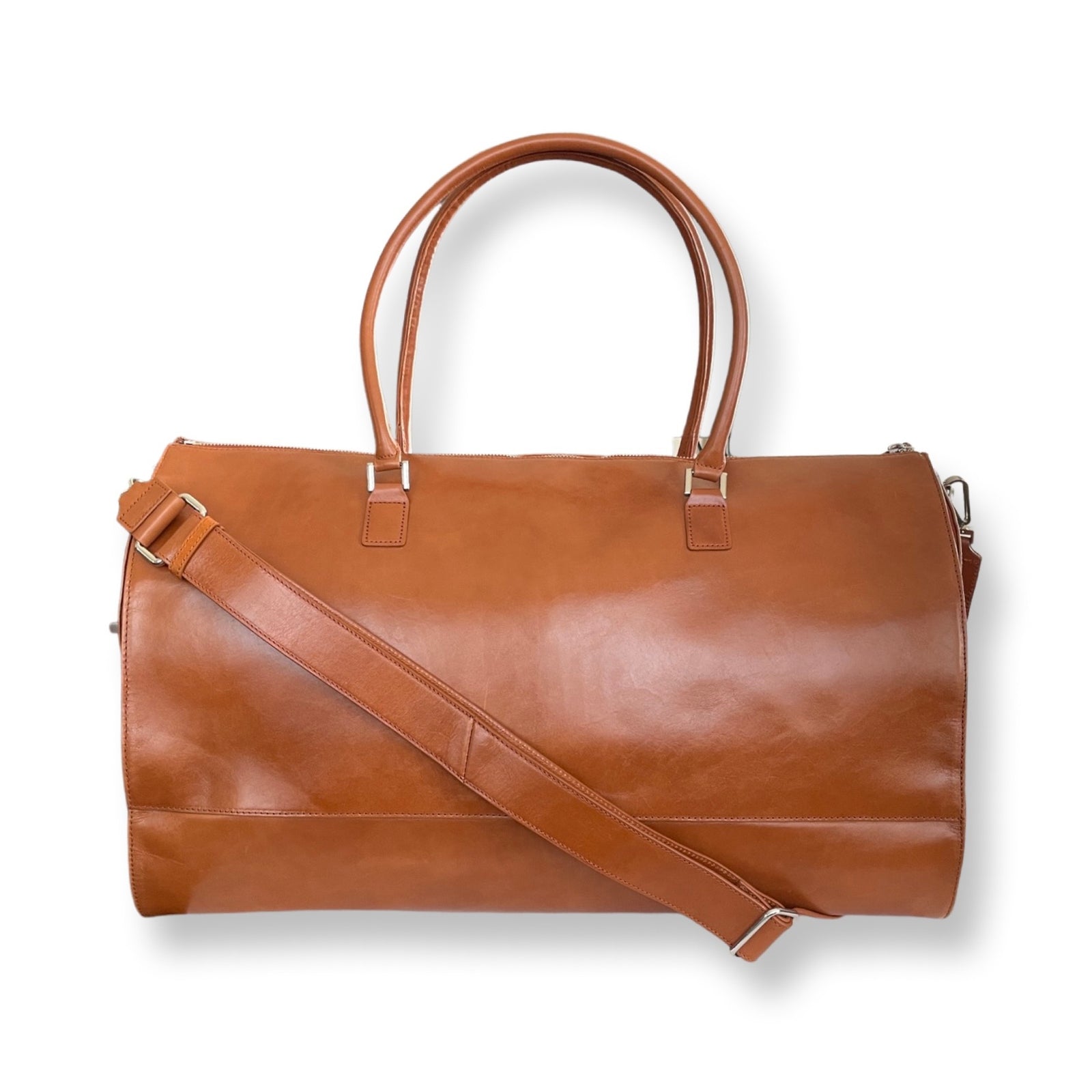 Sac Pochette Vintage VINCENNES Voyage - Cuir Beige - Occasion Bon état