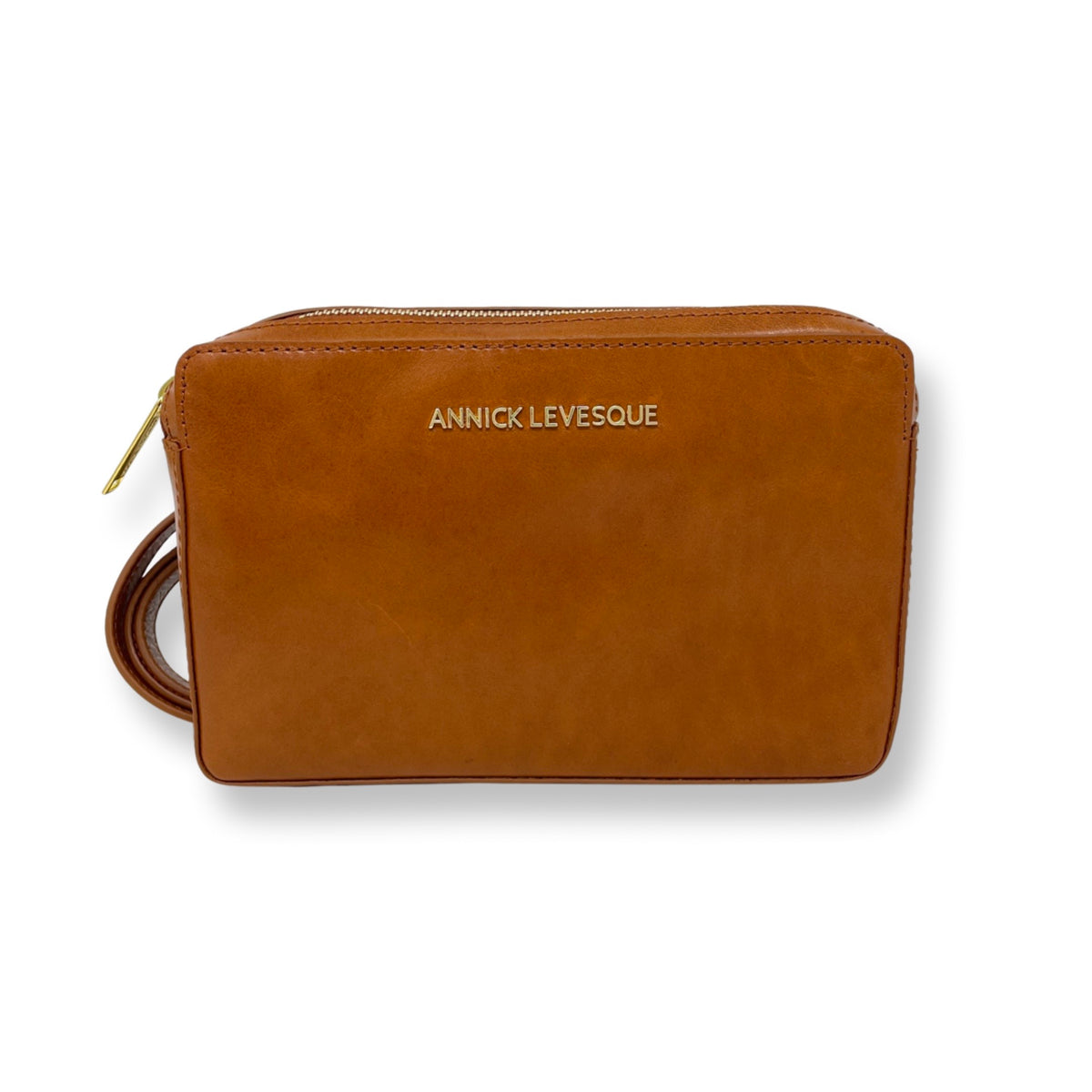 Sac Bandoulière En Cuir Pour Femme Bluma Cognac - Neuf Avec étiquettes, Couleur Cognac